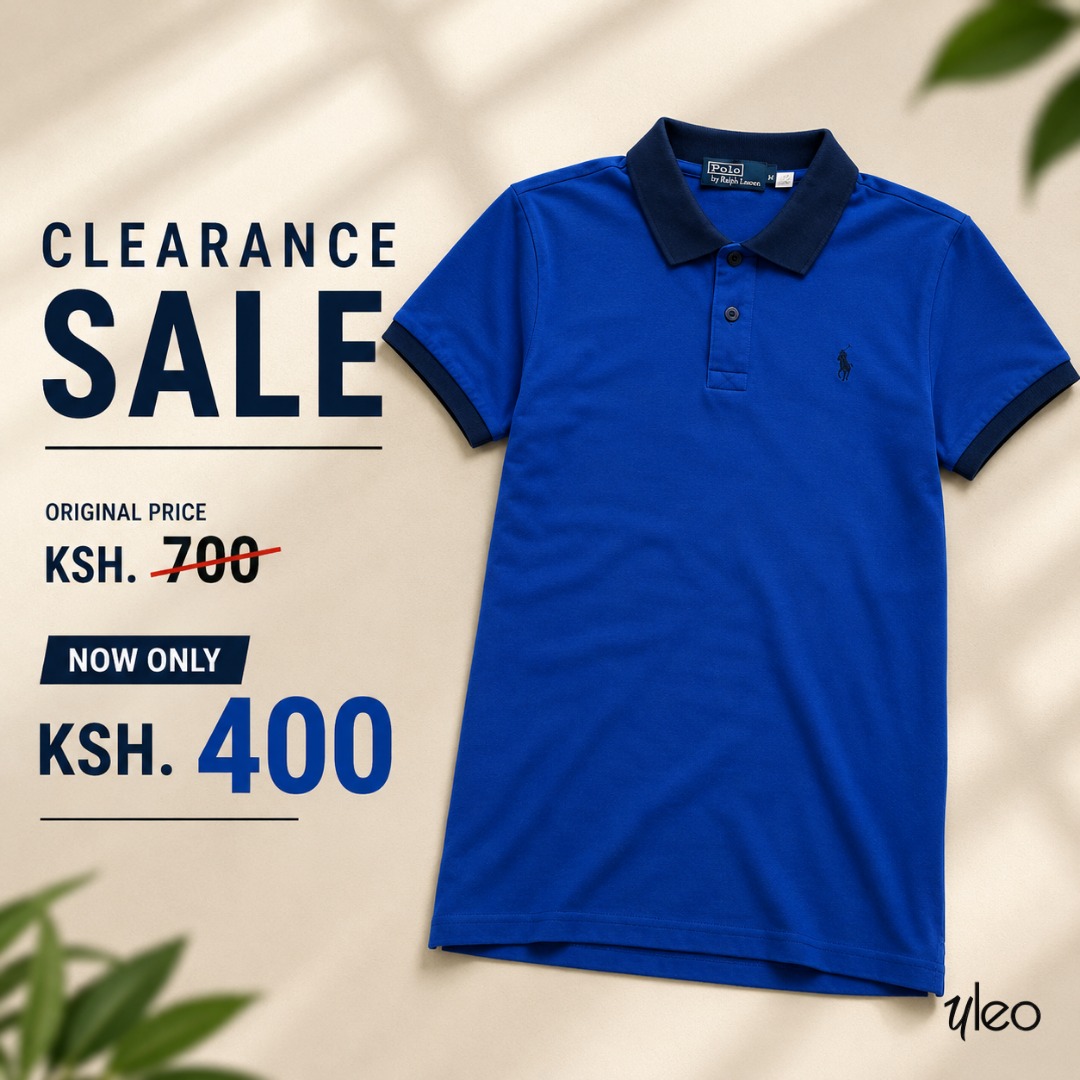 Zuri Polo in royal blue on clearance